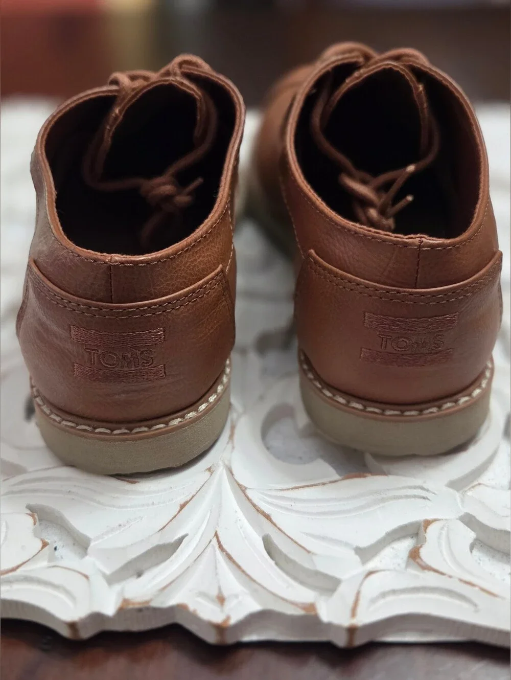 Toms Boys Oxford Lace Up Shoe Size Y6